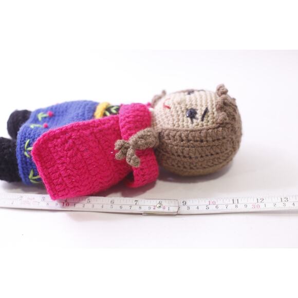 Princess Anna, Amigurumi, Knit Doll, Disney, Frozen, Hand Made, ~ 250826-WH 522 - Picture 3 of 3